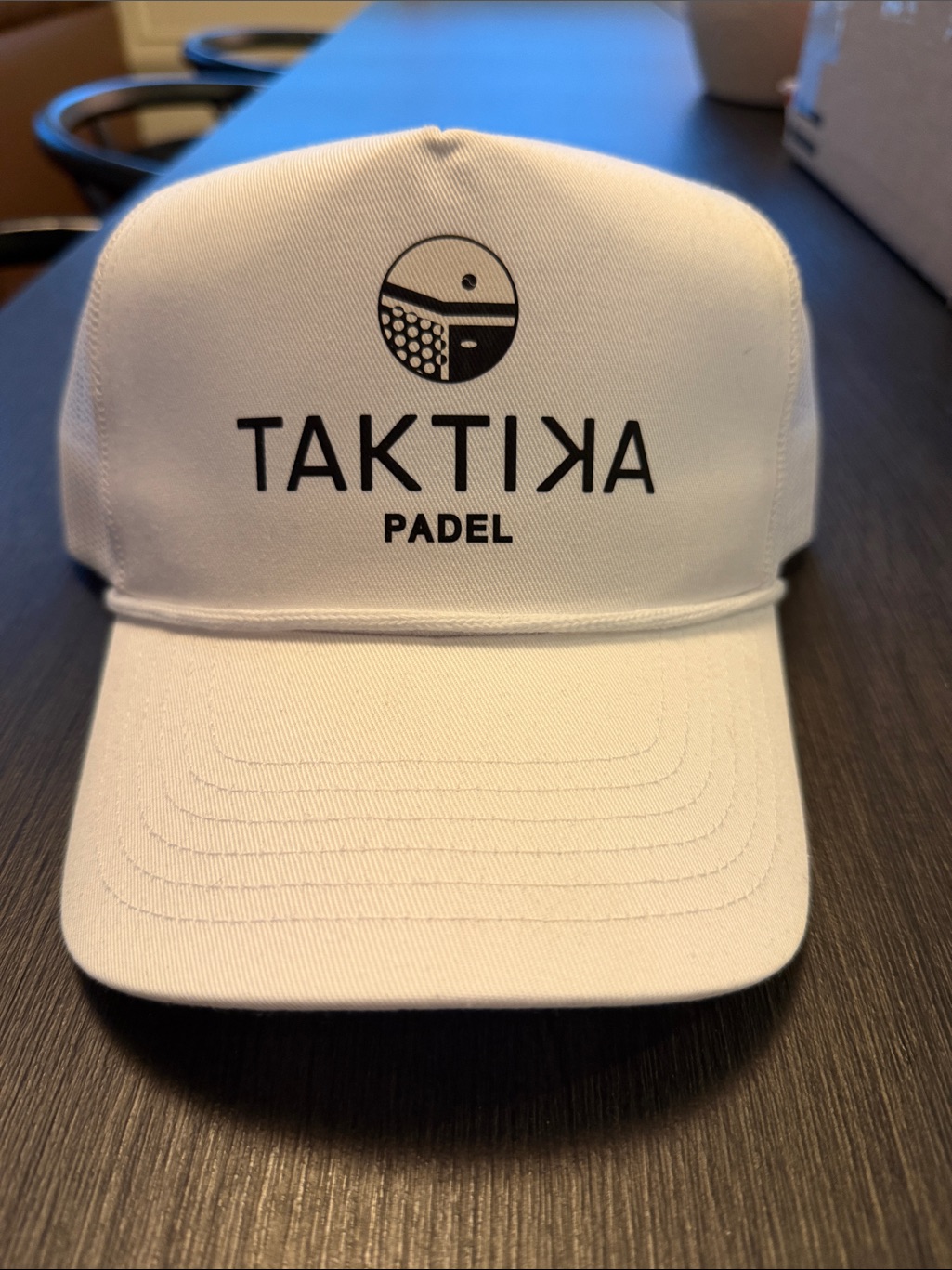 Taktika Padel White Logo Baseball Cap